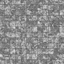 A tiled pattern featuring a grid of marbled, stone-textured squares in shades of grey, black, and