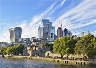 City of London Skyline, England, United Kingdom, Europe