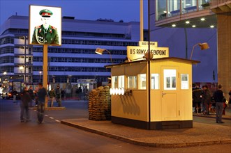 Berlin, 22 November 2009, Checkpoint Charlie, Berlin, Germany, Europe