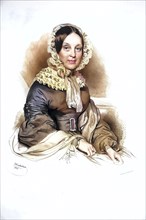 Josefa Bach née Kroat (1792-1884), mother of Alexander and Eduard Bach, Historical, digitally