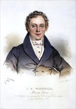 Johann Baptist Wisgrill (1795-1851), Professor, Physician, Historical, digitally restored