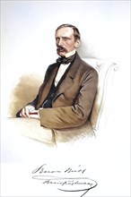 Gustav Buol-Wischenau (1820-1878), civil servant, Historical, digitally restored reproduction from