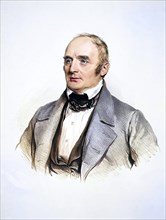 Franz Fleischhacker, around 1845 civil servant in Vienna, Historical, digitally restored