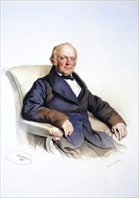 Florian Robert (1794-1870), Austrian industrialist, Historical, digitally restored reproduction