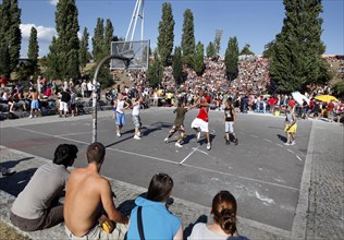 Berlin, 16.08.2009, Basketball in Mauerpark, Berlin, Germany, Europe