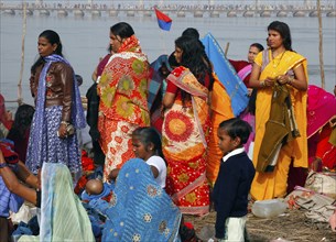 Allahabad, India, 20.01.2010, Hindus gather for the Magh Mela in Allahabad to take a holy dip at