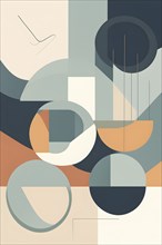 Minimalist illustration depicting visual language for harmony, AI generated