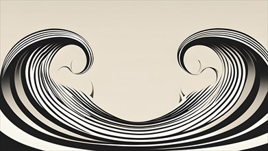 Minimalist illustration depicting visual language for harmony, AI generated
