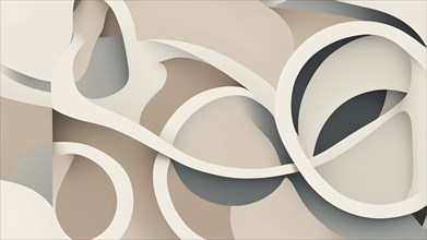 Minimalist illustration depicting visual language for harmony, AI generated