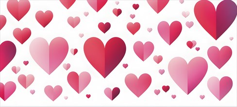 Abstract minimalist love themed wallpaper illustration, AI generated