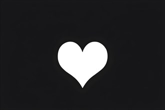 Abstract minimalist love themed wallpaper illustration, AI generated