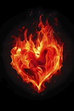 Abstract minimalist love themed wallpaper illustration, AI generated