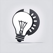 Minimalist wallpaper illustration depicting visual language for innovation, AI generated