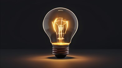 Minimalist wallpaper illustration depicting visual language for innovation, AI generated