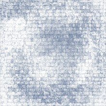 Abstract textured pattern of a rough stone wall in blue and white