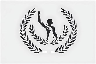 Minimalist illustration depicting visual language for success, AI generated