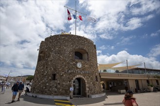 The Tour du Portalet defence defence tower, located at the end of the Quai Frederic Mistral, dates