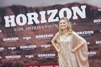 Vanessa Eichholz at the premiere of Horizon at Berlin's Zoo Palast on 04/08/2024