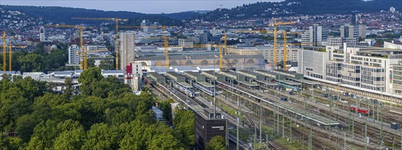 Track apron at the main railway station. Once the Stuttgart 21 project is completed, the new