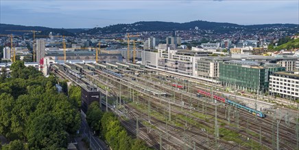 Track apron at the main railway station with S-Bahn. Once the Stuttgart 21 project is completed,