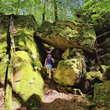 Devil's Eight hiking trail, Devil's Gorge, Ferschweiler Plateau, Southern Eifel nature park Park,