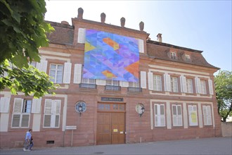 Musée Westercamp, museum, palace, banner, Wissembourg, Weissenburg, Bas-Rhin, Alsace, France,