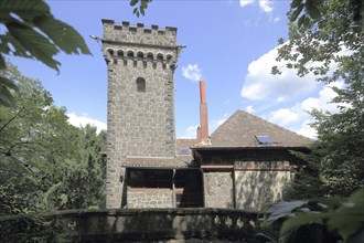 Neufville Tower in the Bergpark, castle, Eppstein, Taunus, Hesse, Germany, Europe