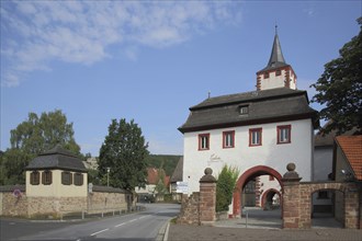 Historic front gate built in 1549 and Upper Gate Tower, Cat Tower, Gatehouse, City Tower,