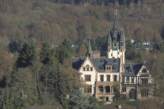 Schloss Villa Andreae built in 1891, Königstein, Taunus, Hesse, Germany, Europe