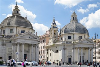 Santa Maria di Monte Santo, Santa Maria dei Miracoli, most famous square, Piazza del Popolo, Campo