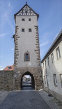 Medieval Lower Tor tor built around 1400, Mainbernheim, Lower Franconia, Bavaria, Germany, Europe