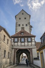 Medieval Lower Tor tor built around 1400, Mainbernheim, Lower Franconia, Bavaria, Germany, Europe