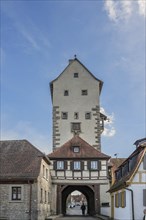 Medieval Lower Tor tor built around 1400, Mainbernheim, Lower Franconia, Bavaria, Germany, Europe