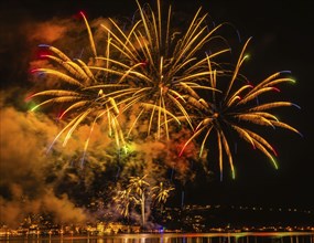 Fireworks, lake, lake festival, Zell am See, Pinzgau