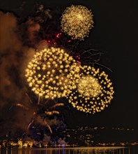 Fireworks, lake, lake festival, Zell am See, Pinzgau