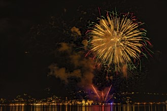 Fireworks, lake, lake festival, Zell am See, Pinzgau