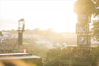 Evening atmosphere at the Wacken Open Air in Wacken. The traditional metal festival takes place