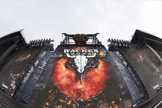 Bullhead, the logo at the Wacken Open Air in Wacken. The traditional metal festival takes place