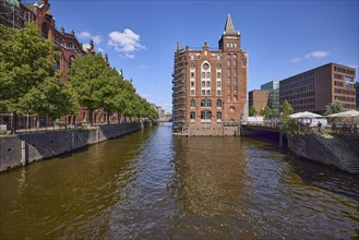 Holländischbrookfleet nit Speicherhaus, Speicherstadt, Free and Hanseatic City of Hamburg,