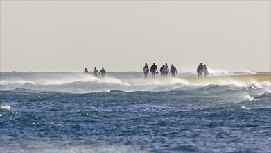 Destination Spain, swimming in the sea, travel, holidays, sun and fun on the beach, white sandy