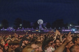 Visitors at the Wacken Open Air in Wacken. The traditional metal festival will take place from 31