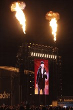 Singer Klaus Meine from the band Scorpions at the Wacken Open Air in Wacken. The traditional metal