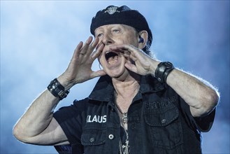 Singer Klaus Meine from the band Scorpions at the Wacken Open Air in Wacken. The traditional metal