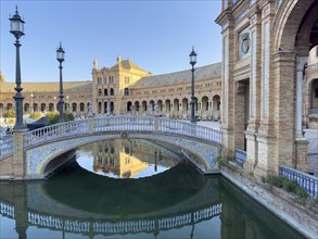 Plaza de Espana, Seville, Andalusia, Spain, Europe