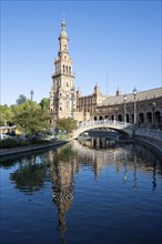 Plaza de Espana, Seville, Andalusia, Spain, Europe