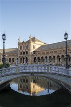 Plaza de Espana, Seville, Andalusia, Spain, Europe