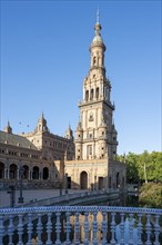 Plaza de Espana, Seville, Andalusia, Spain, Europe