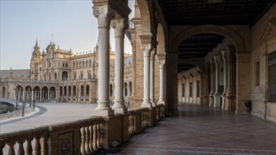 Plaza de Espana, Seville, Andalusia, Spain, Europe