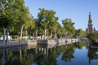 Plaza de Espana, Seville, Andalusia, Spain, Europe