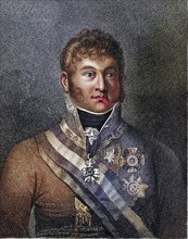 Karl Philipp Prince von Schwarzenberg (1771-1820) Austrian soldier and diplomat: General 1810: